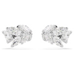 Mesmera ear cuffs Marquise cut, White, Rhodium plated