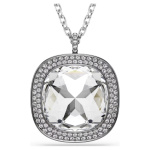 Una Angelic pendant and brooch Cushion cut, White, Mixed Plating