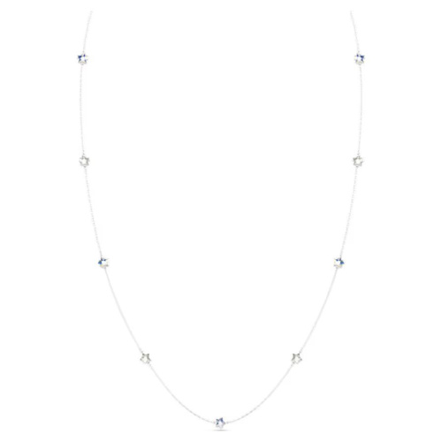 Chroma strandage Star, White, Rhodium plated