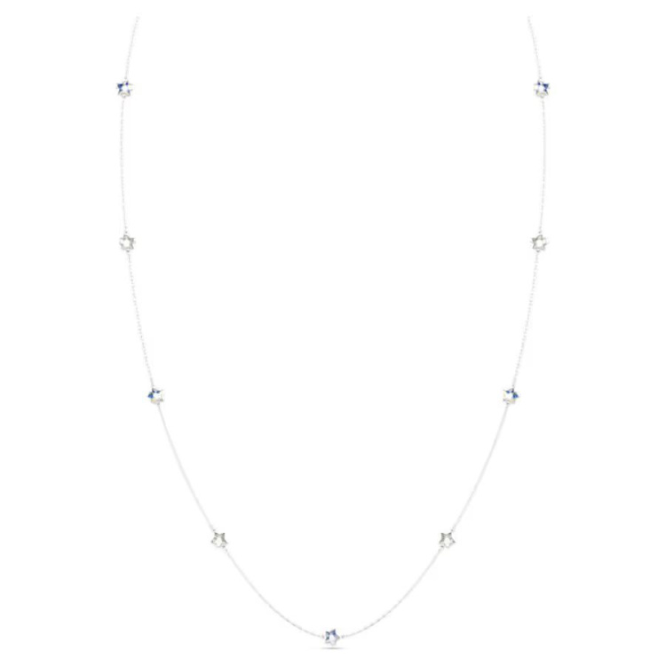 Chroma strandage Star, White, Rhodium plated