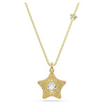 Sublima pendant Round cut, Star, Multicolored, 18K gold finish