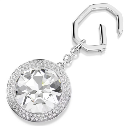 SWAROVSKI i UNA:BAGCHARM KEYRING WHI/RHS