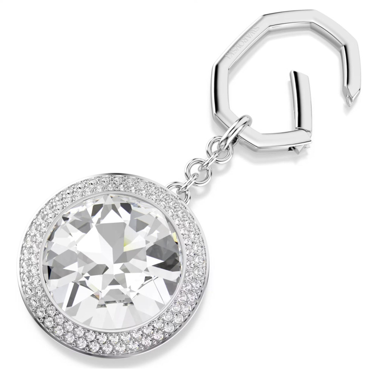 SWAROVSKI i UNA:BAGCHARM KEYRING WHI/RHS