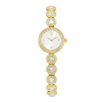 Una Angelic watch, Crystal bracelet, Gold tone, Gold-tone finish