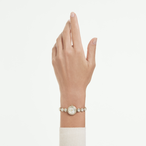 Una Angelic watch, Crystal bracelet, Gold tone, Gold-tone finish