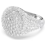 Sublima cocktail ring White, Rhodium plated