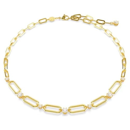 Constella necklace White, Gold-tone plated