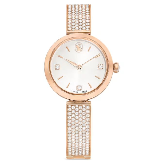 Illumina watch Swiss Made, Metal bracelet, Rose gold tone, Rose gold-tone finish