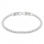 Imber Emily Tennis bracelet Round cut, White, Rhodium plated