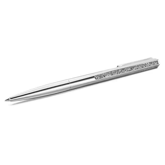 Crystal Shimmer ballpoint pen Silver tone, Chrome plated