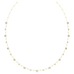 Imber strandage Round cut, White, Gold-tone plated
