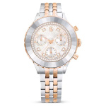 Octea Chrono watch Swiss Made, Metal bracelet, Rose gold tone, Mixed metal finish