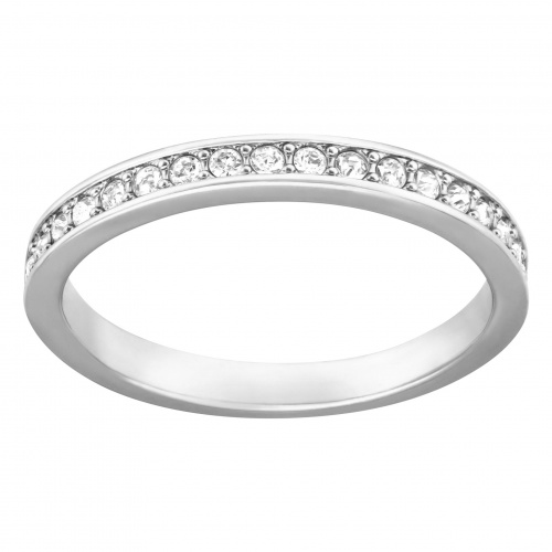 Matrix ring White, Rhodium plated