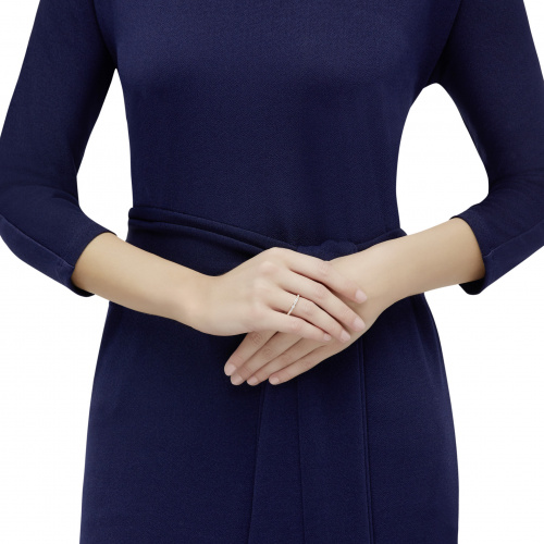 Matrix ring White, Rose gold-tone plated