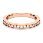 Matrix ring White, Rose gold-tone plated