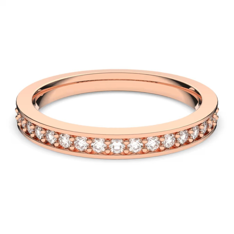 Matrix ring White, Rose gold-tone plated
