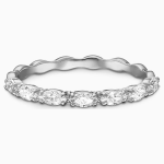 Matrix Vittore ring Marquise cut, White, Rhodium plated
