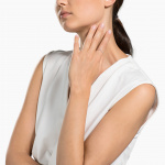 Matrix Vittore ring Marquise cut, White, Rose gold-tone plated