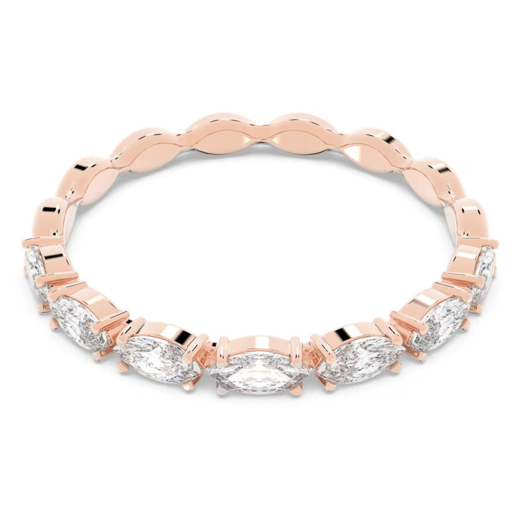 Matrix Vittore ring Marquise cut, White, Rose gold-tone plated